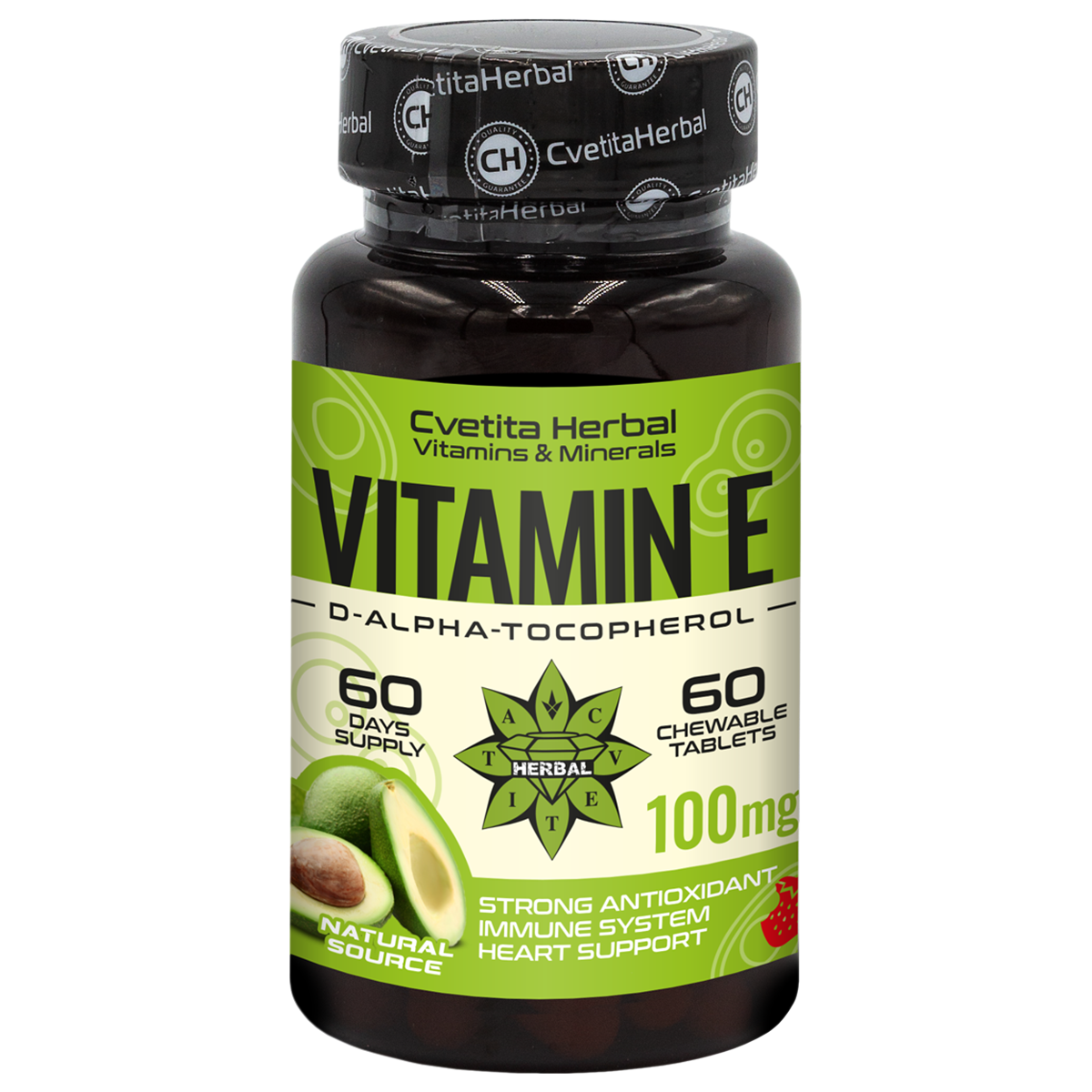 Vitamina E - Masticabile (60 compresse x 100 mg)
