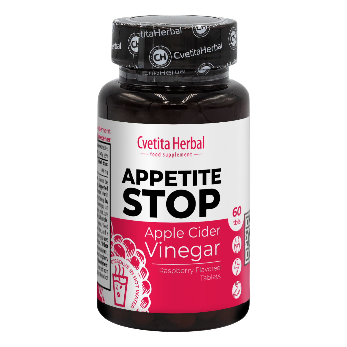Aceto di Mele "Lampone" - Appetite Stop (60 compresse)