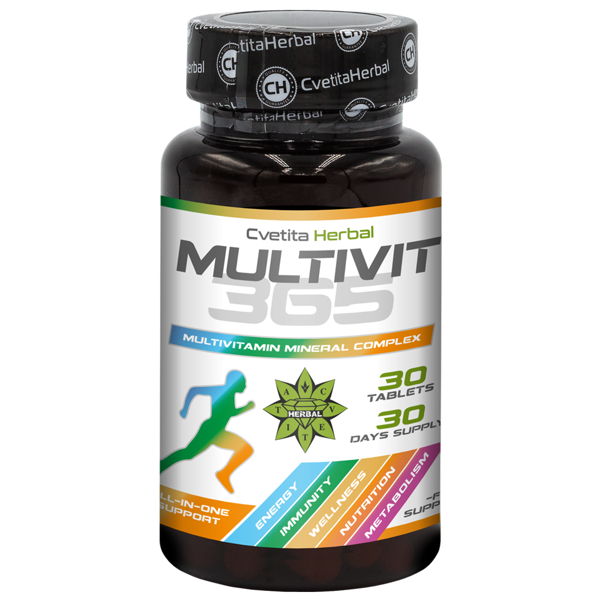 MultiVit 365 - Complesso Multivitaminico Minerale (30 compresse)