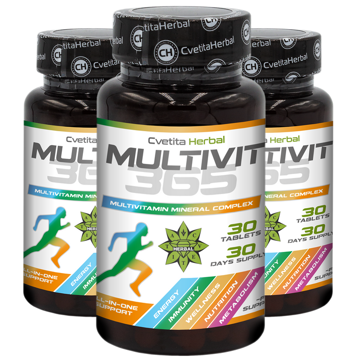 MultiVit 365 - Complesso Multivitaminico Minerale (30 compresse)