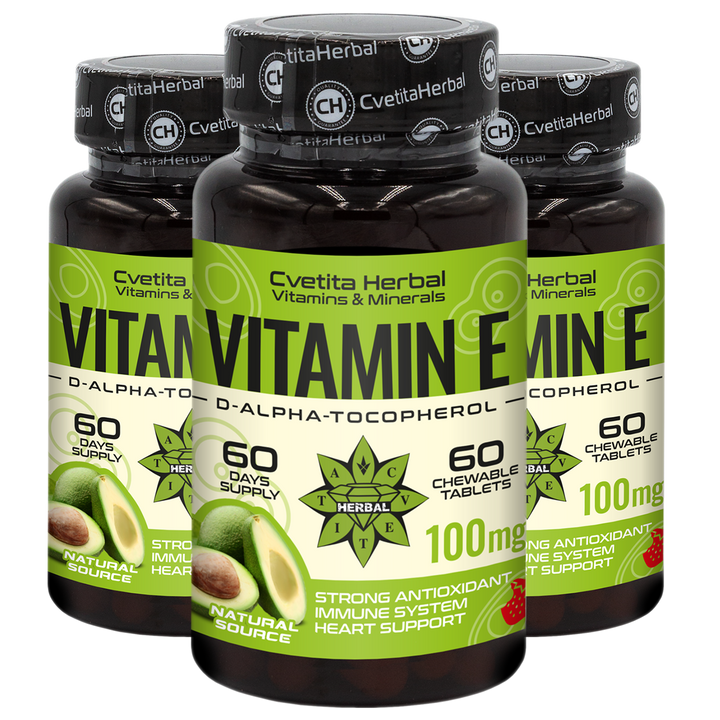 Vitamina E - Masticabile (60 compresse x 100 mg)