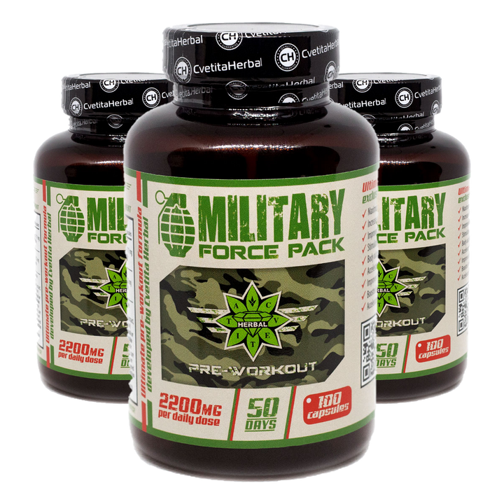 Erbe e Aminoacidi - Military Force Pack (100 caps x 1100 mg)