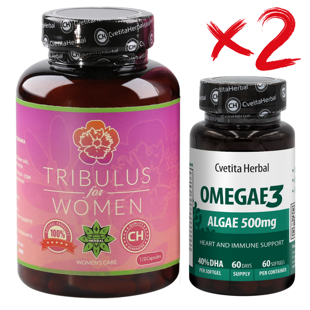 PACCHETTO COMBINATO PER DONNA: Tribulus Women + Omegae 3