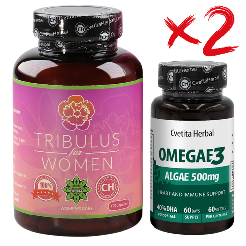 PACCHETTO COMBINATO PER DONNA: Tribulus Women + Omegae 3