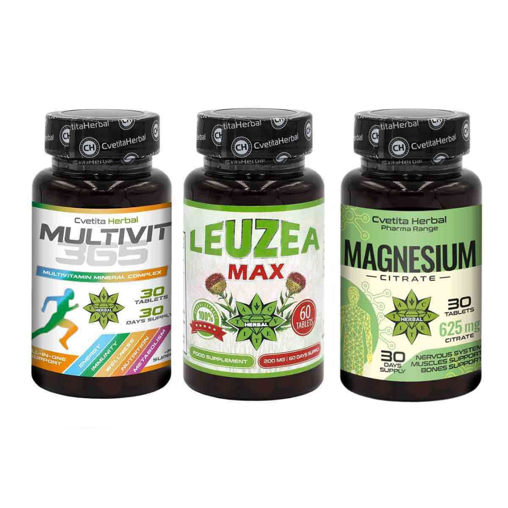 PACCHETTO COMBINATO POTENZIA IMMUNITÀ - LEVZEA MAX 60 COMPRESSE + MULTIVIT 365 + MAGNESIO 30 COMPRESSE