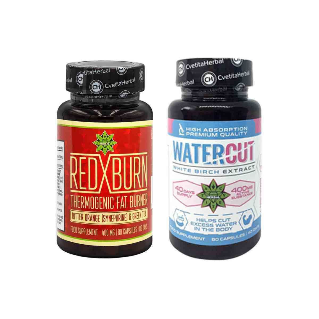 PACCHETTO COMBINATO BRUCIA GRASSI - Red X Burn e Water Cut