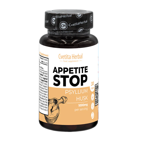 Aceto di Mele "Psillio Bianco (Psyllium)" - Ferma Appetito (30 capsule x 1000 mg)