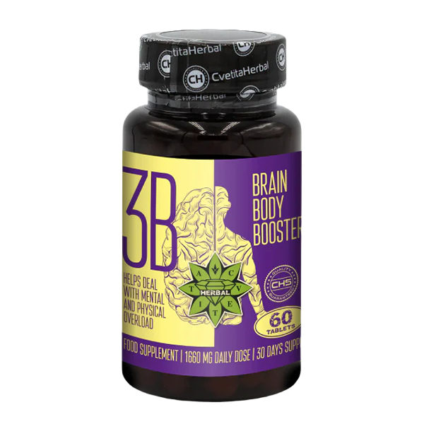 Taurina e Ginseng Siberiano - Brain Body Booster (60 compresse x 1660 mg)