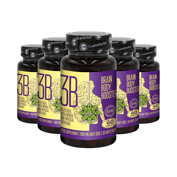 Taurina e Ginseng Siberiano - Brain Body Booster (60 compresse x 1660 mg)