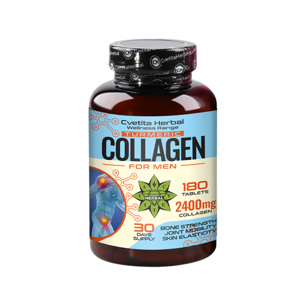 Collagene con Curcuma - Collagen Turmeric (180 compresse x 2400 mg)