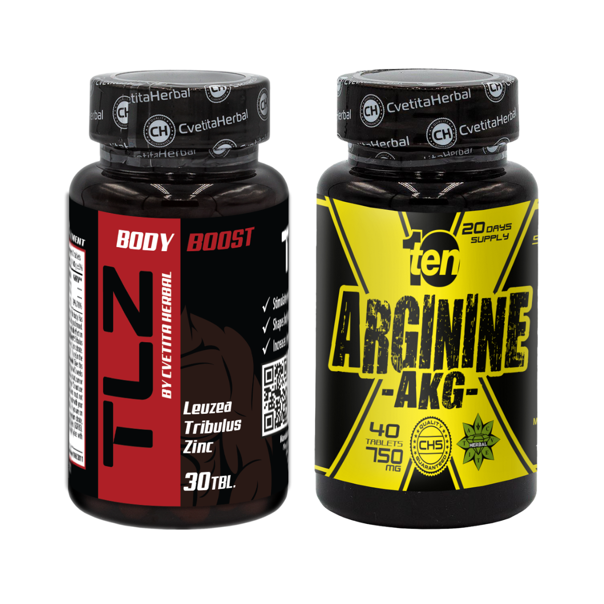 PACCHETTO COMBINATO: TLZ (Tribulus, Leuzea, Zinco) + TEN Arginina 40 compresse