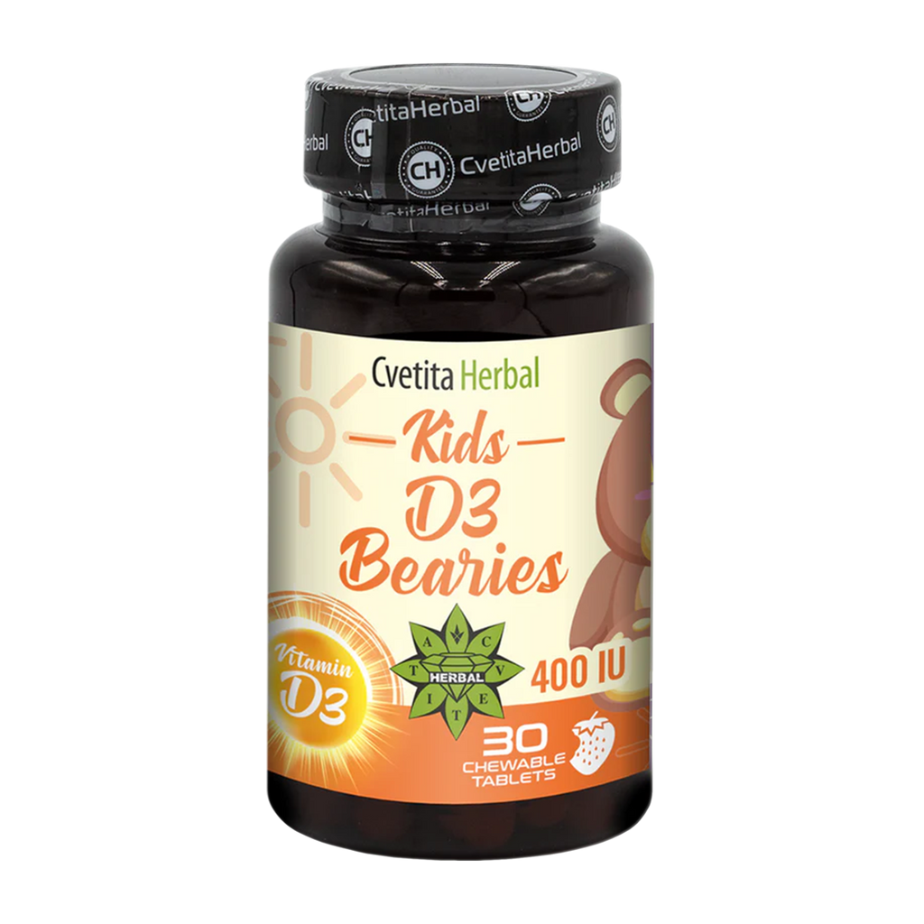Vitamina D3 per Bambini - Kids D3 Bearies (30 compresse x 600 IU)