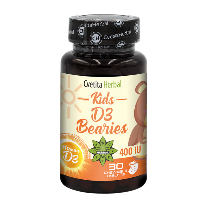 Vitamina D3 per Bambini - Kids D3 Bearies (30 compresse x 600 IU)