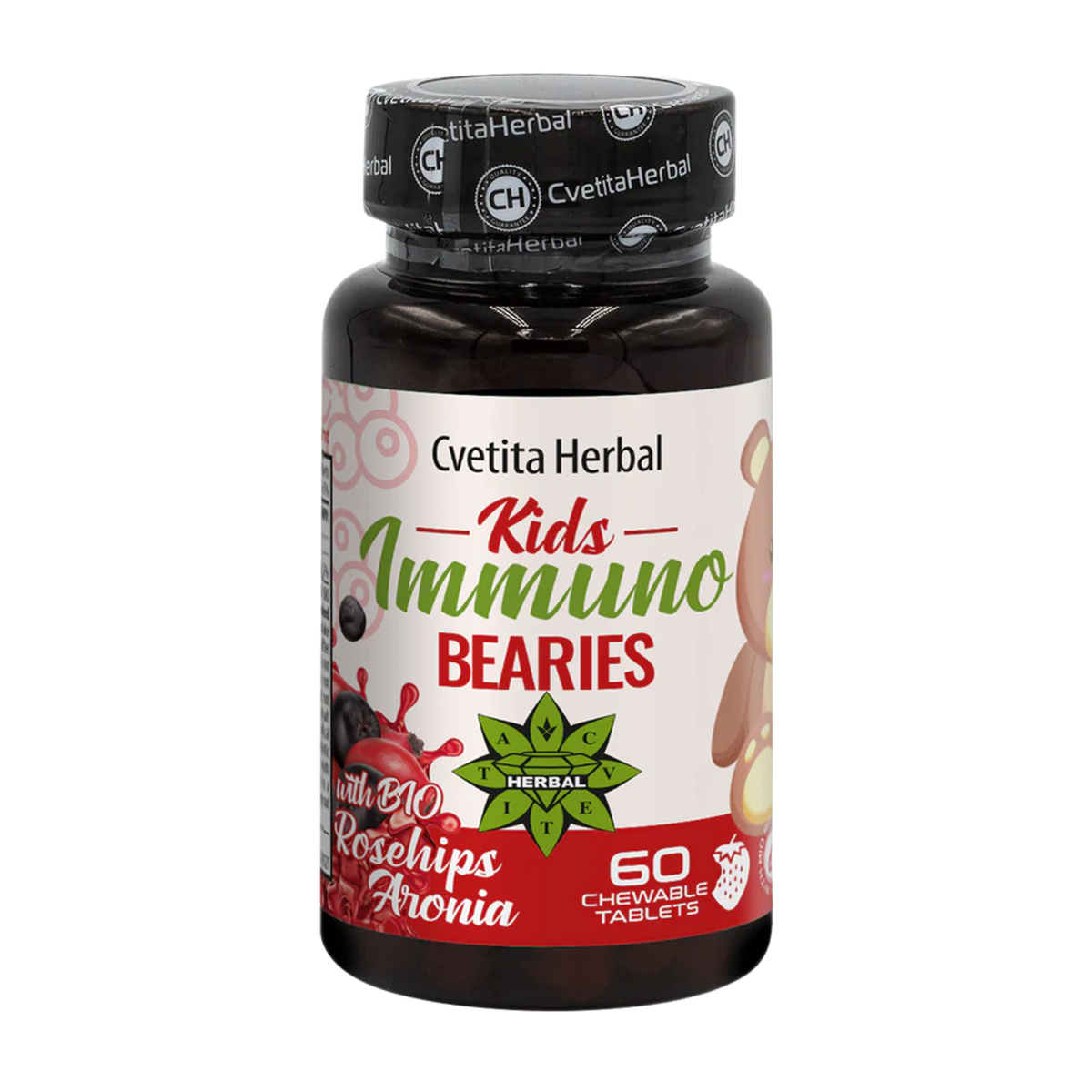 Stimolante Immunitario per Bambini "Rosa Canina" - Kids Immuno Bearies (30 compresse)