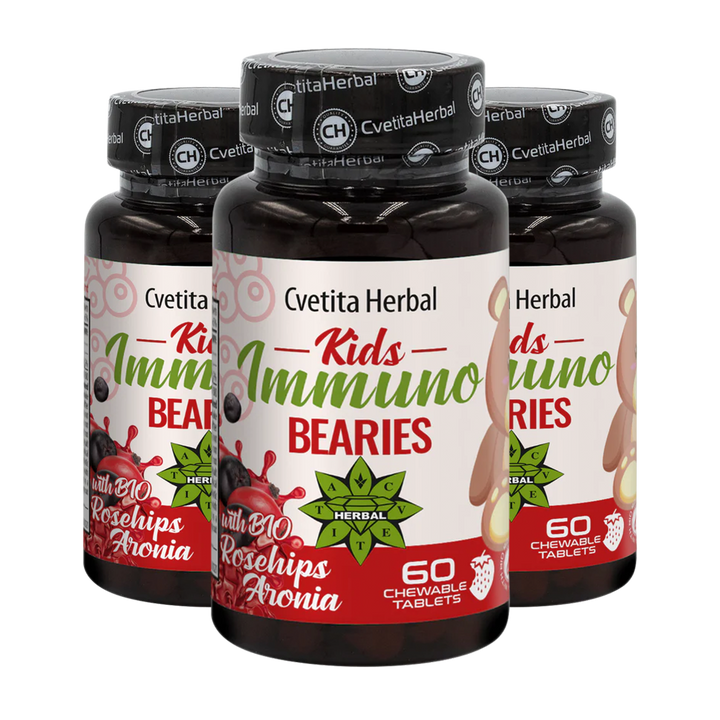 Stimolante Immunitario per Bambini "Rosa Canina" - Kids Immuno Bearies (30 compresse)