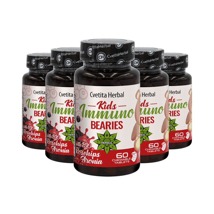 Stimolante Immunitario per Bambini "Rosa Canina" - Kids Immuno Bearies (30 compresse)