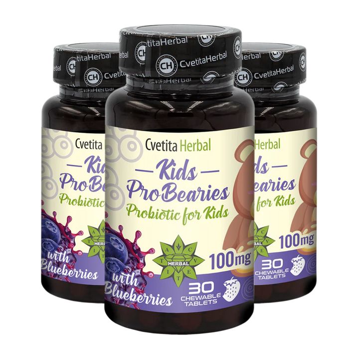 Probiotico per Bambini "Mirtilli" - Kids ProBearies (30 compresse)