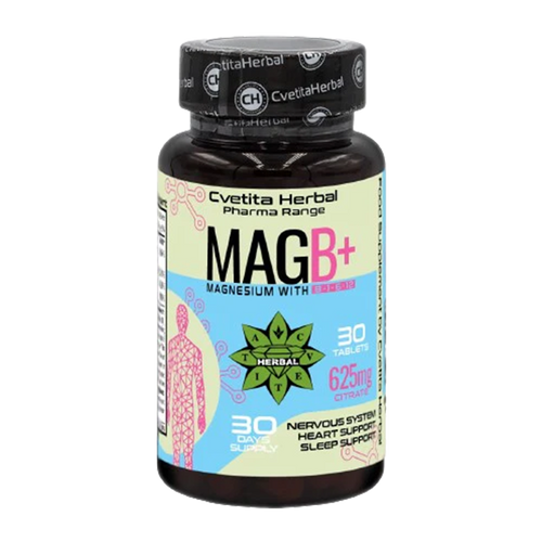 Magnesio con Complesso di Vitamina B - B1, B6, B12 (30 compresse)