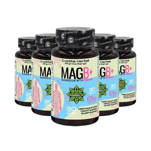 Magnesio Citrato 625mg - Citrato di Magnesio - 30 compresse