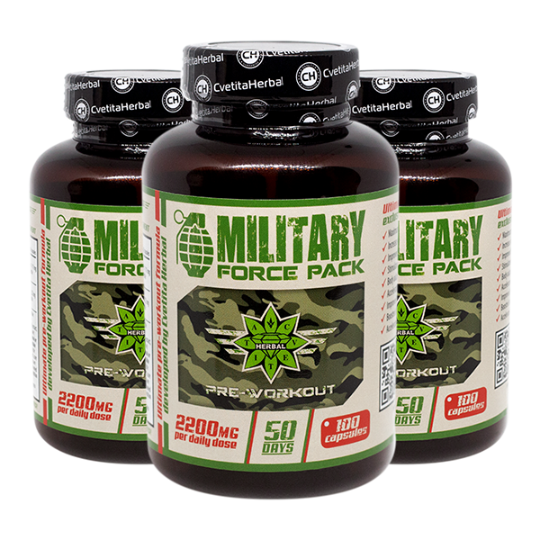 Erbe e Aminoacidi - Military Force Pack (100 caps x 1100 mg)