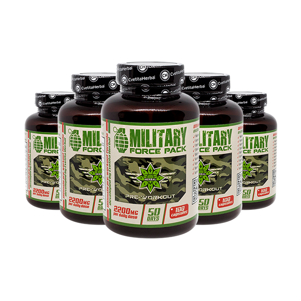 Erbe e Aminoacidi - Military Force Pack (100 caps x 1100 mg)
