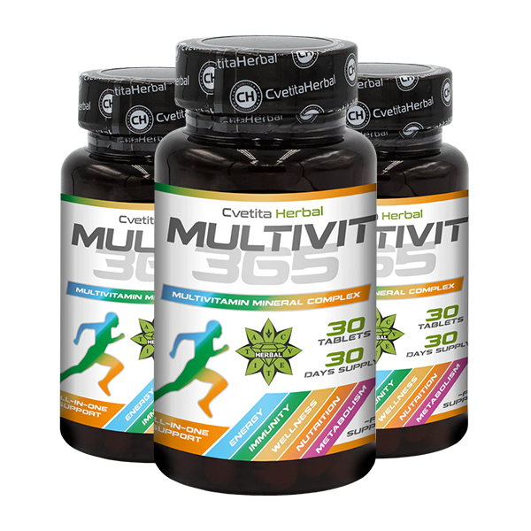 MultiVit 365 - Complesso Multivitaminico Minerale (30 compresse)