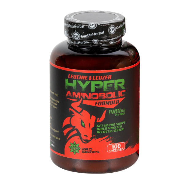 Leucina e Leuzea - Hyper Aminobolic (100 capsule)