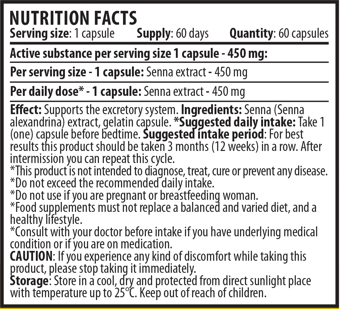 Estratto di Senna (60 capsule x 450 mg)