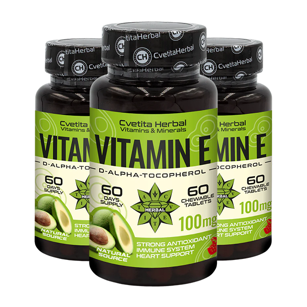Vitamina E - Masticabile (60 compresse x 100 mg)