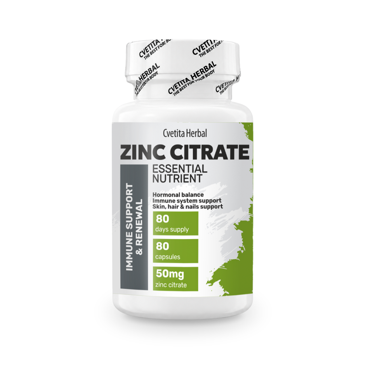 Zinco Citrato - Zinco (80 capsule x 50 mg)