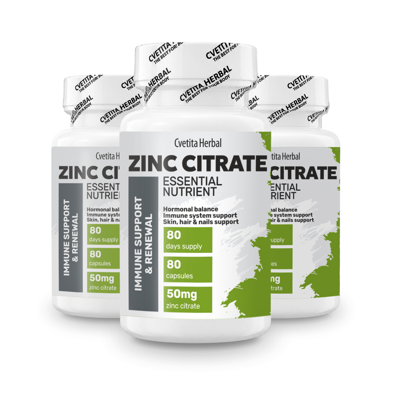 Zinco Citrato - Zinco (80 capsule x 50 mg)