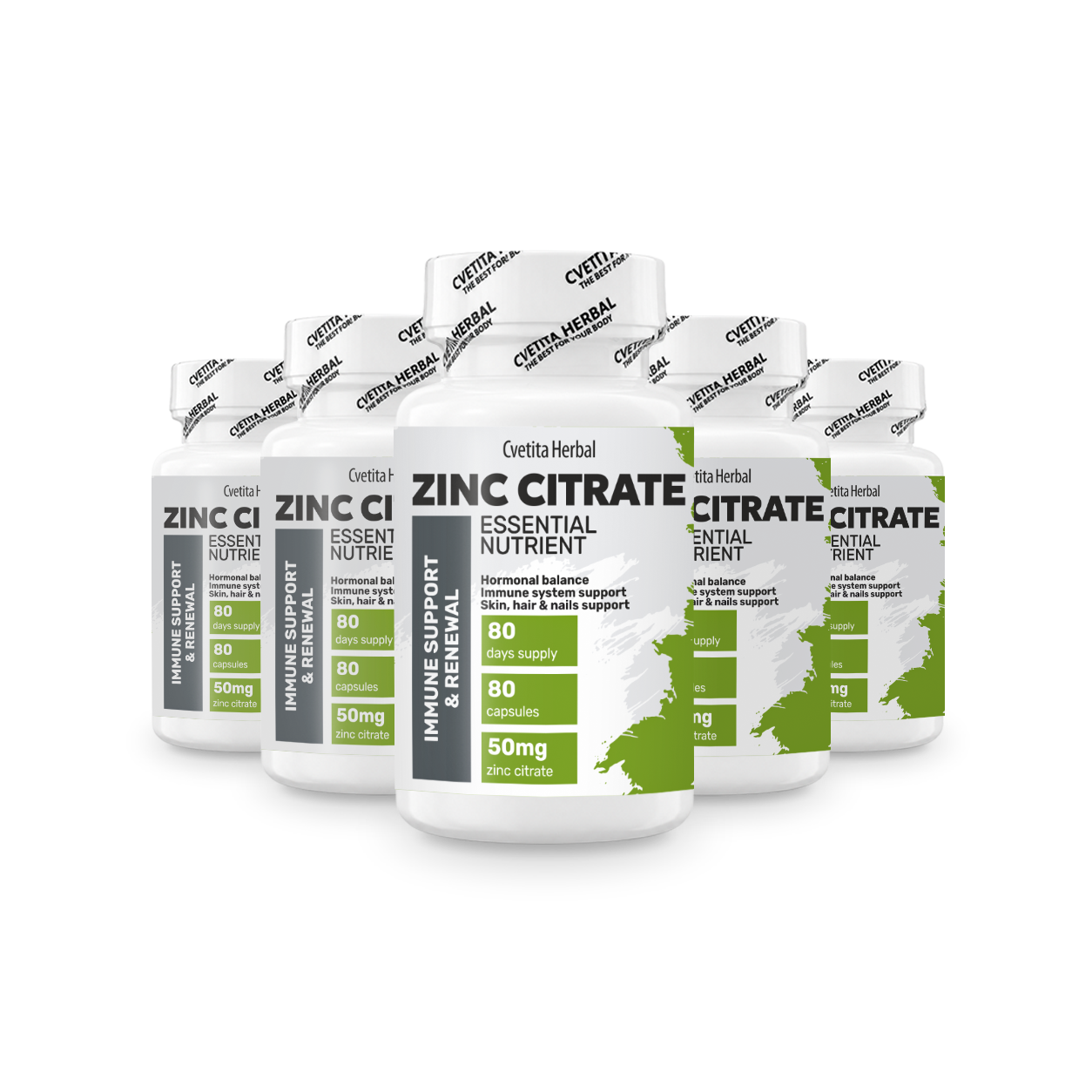 Zinco Citrato - Zinco (80 capsule x 50 mg)