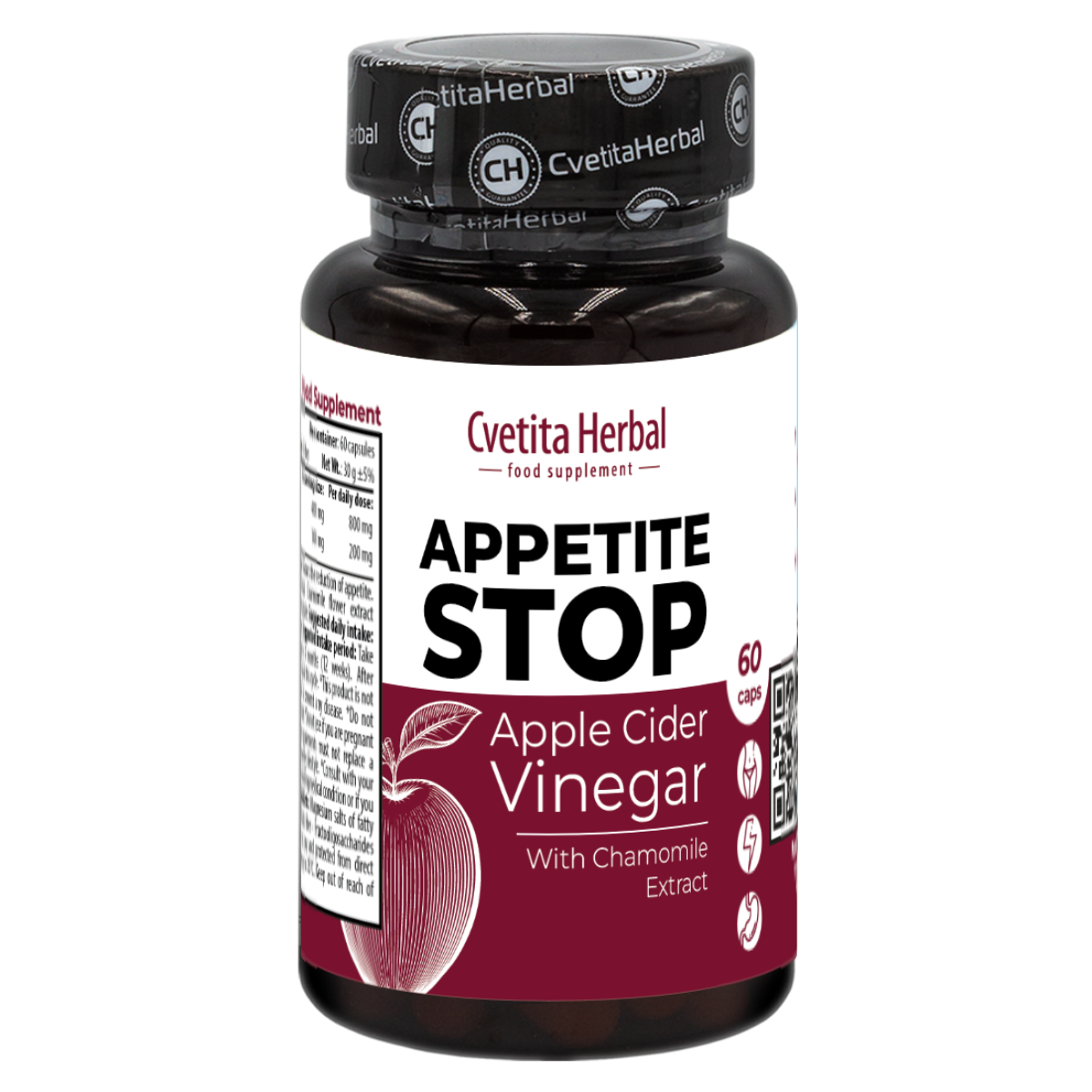 Aceto di Mele "Estratto di Camomilla" - Appetite Stop (60 capsule)