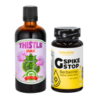 SALUTE DEL FEGATO: G SPIKE STOP 60 compresse. + THISTLE MAX 100ml.