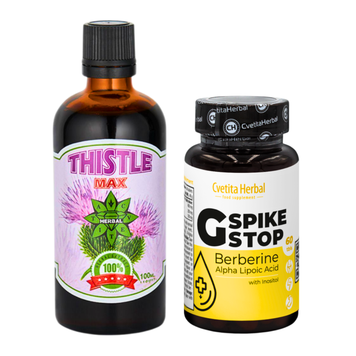 SALUTE DEL FEGATO: G SPIKE STOP 60 compresse. + THISTLE MAX 100ml.