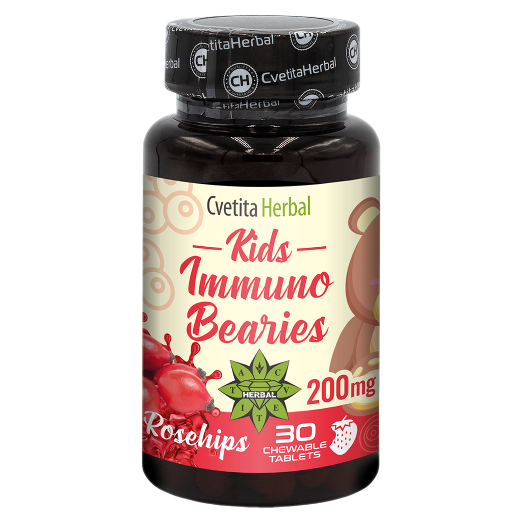 Stimolante Immunitario per Bambini "Rosa Canina" - Kids Immuno Bearies (30 compresse)
