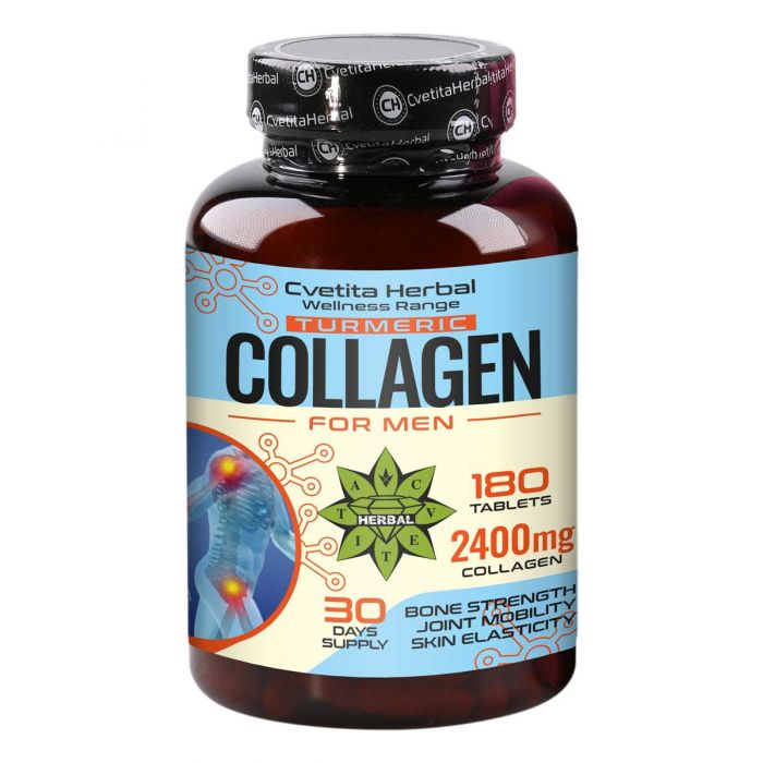 Collagene con Curcuma - Collagen Turmeric (180 compresse x 2400 mg)