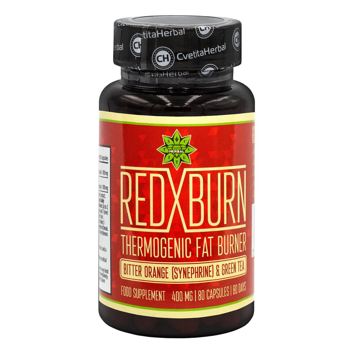 Estratto di Arancia Amara e Tè Verde – Red X Burn (80 capsule x 400 mg)