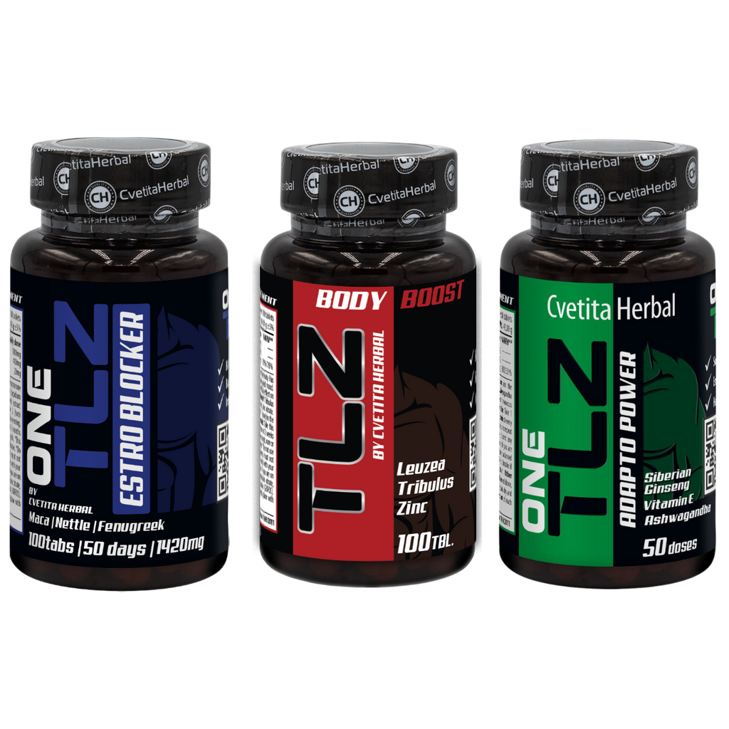 PACCHETTO COMBINATO: TLZ BODY BOOST 100 compresse + TLZ ESTRO BLOCKER 100 compresse + TLZ ADAPTO POWER 50 compresse