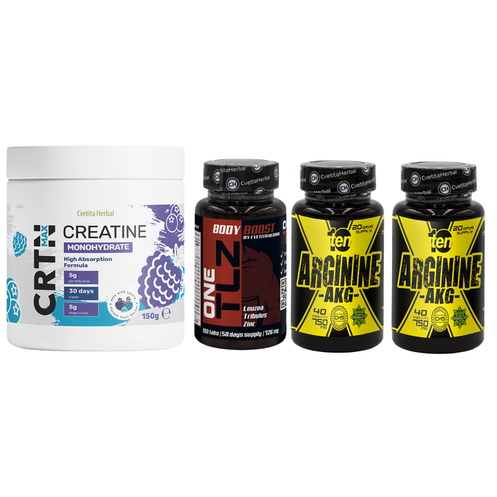 PACCHETTO COMBO: TLZ + ARGININE + CRTN MAX
