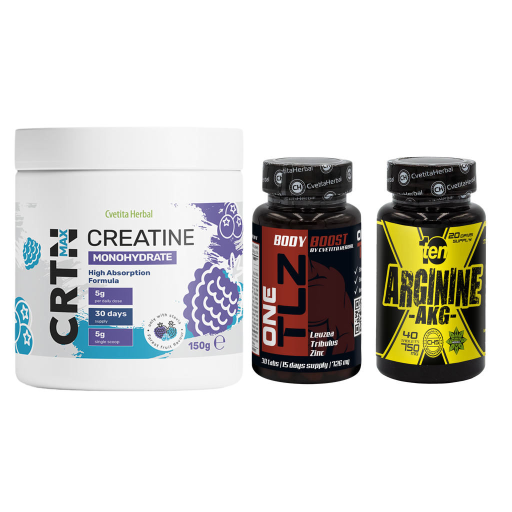 PACCHETTO COMBO: TLZ + ARGININE + CRTN MAX