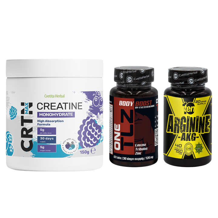 PACCHETTO COMBO: TLZ + ARGININE + CRTN MAX